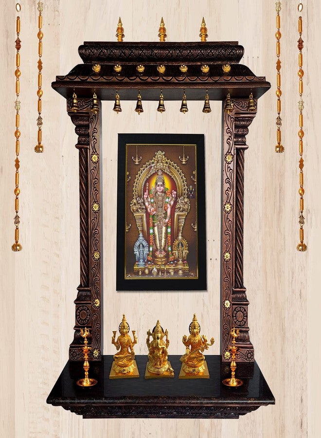 101Temples 101 Temples - Divinity Eternity Spirituality Lord Karthikeya Murugan Photo Frame for Pooja Room with Wall Hook, 1 Piece | 10” x 13”, Matt Finish - Image 4